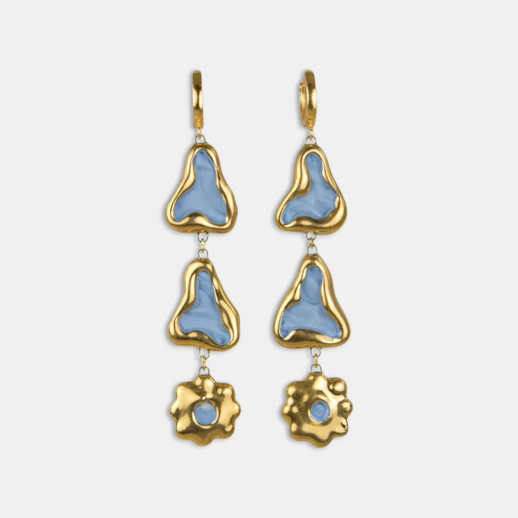 Rankų darbo porcelianiniai auskarai iš freakyfoxx