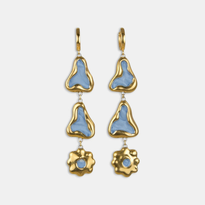 Handmade porcelain earrings by freakyfoxx