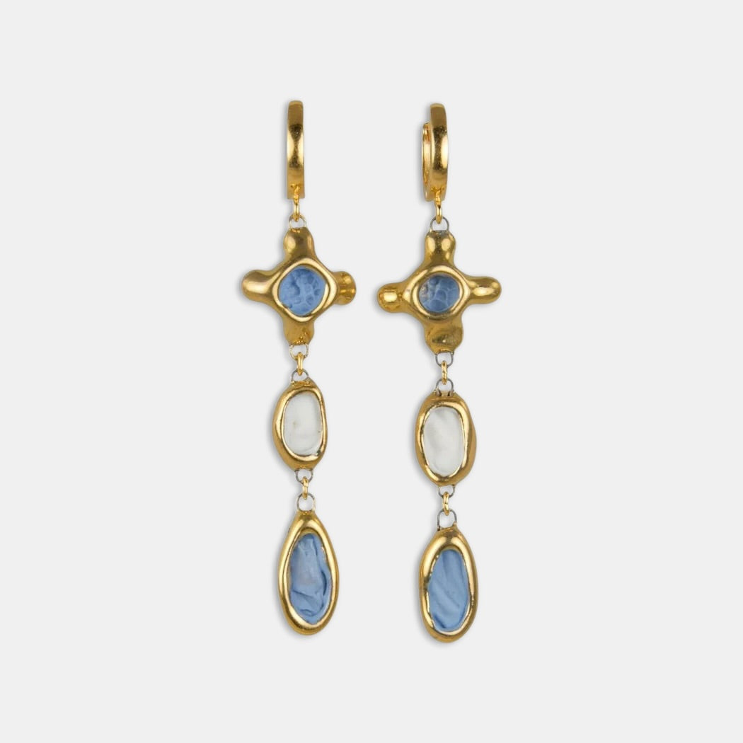 Rankų darbo porcelianiniai auskarai iš freakyfoxx