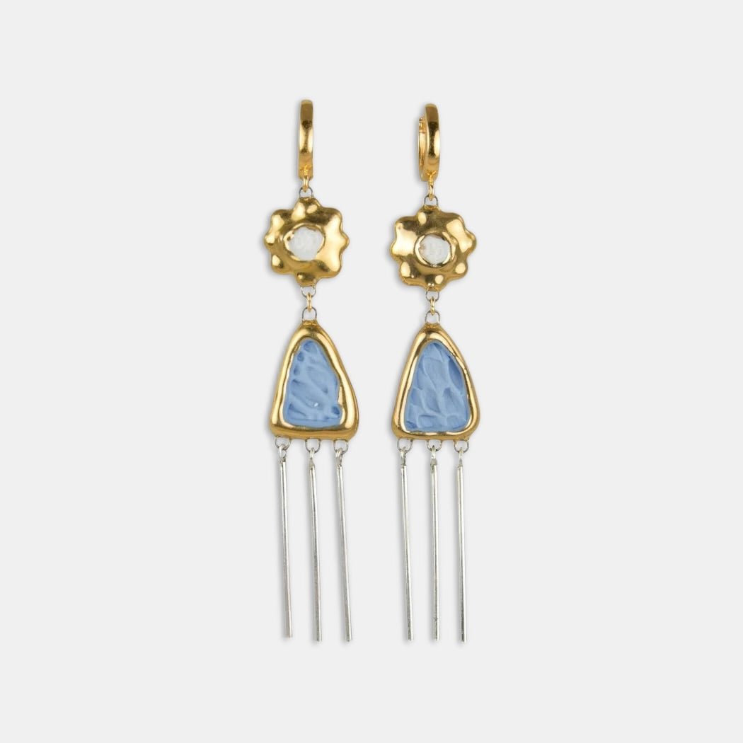 Rankų darbo porcelianiniai auskarai iš freakyfoxx