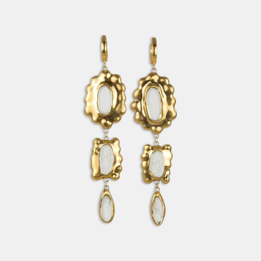 Rankų darbo porcelianiniai auskarai iš freakyfoxx