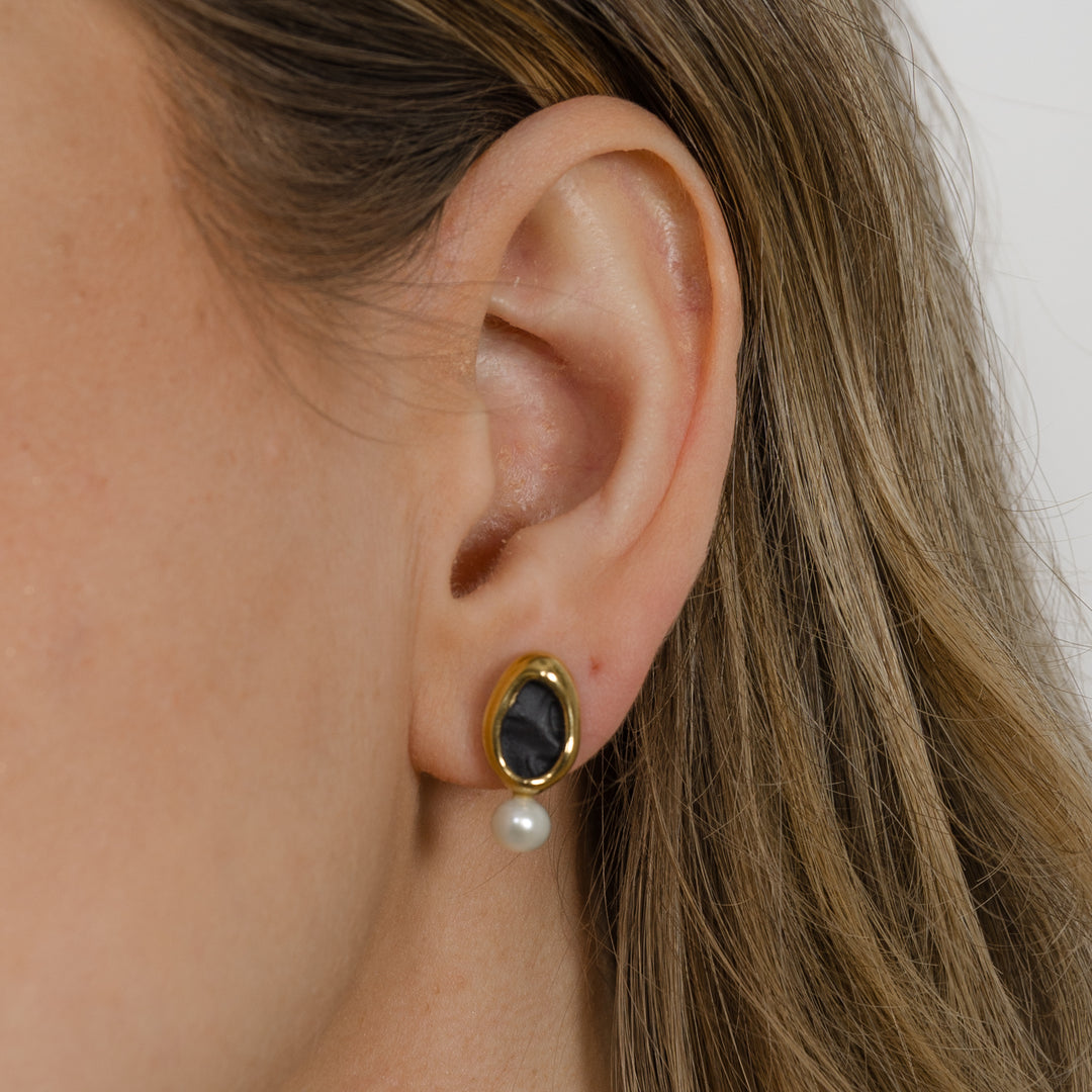 "Blerte" porcelain earrings