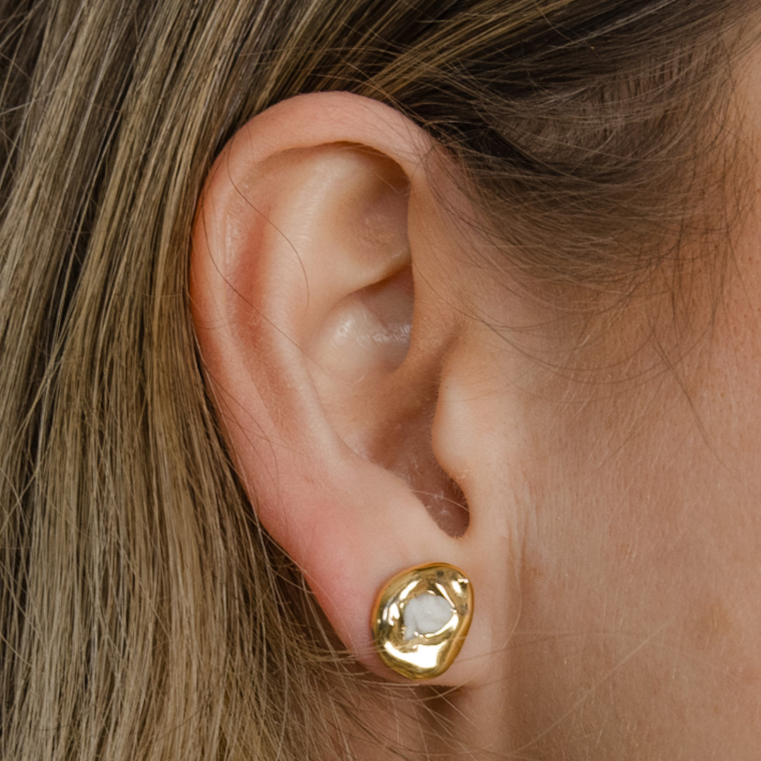 "Ghita" vienetiniai porcelianiniai auskarai