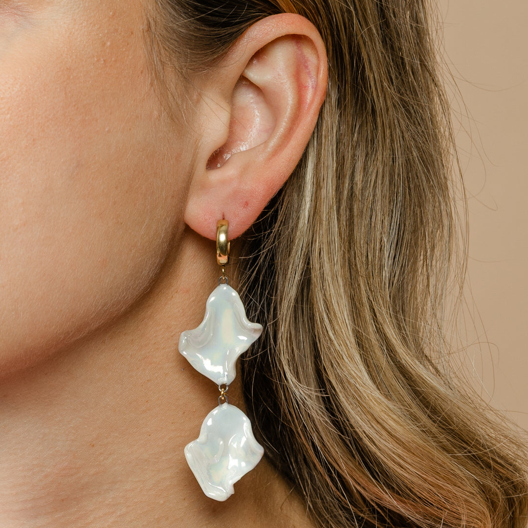 "Simone" Porcelain Earrings