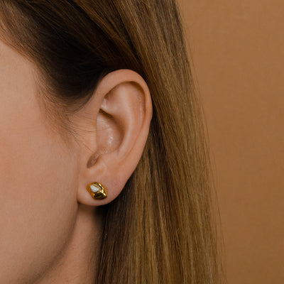 "Zaria" ooak porcelain earrings