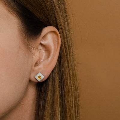 "MAIA" porcelain earrings