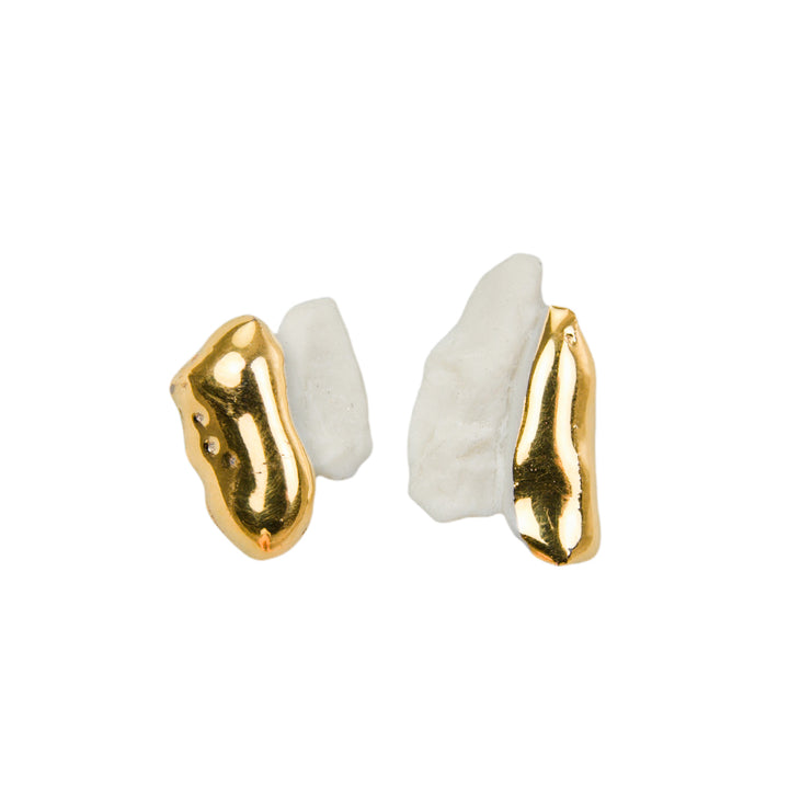 "Lyra" ooak porcelain earrings