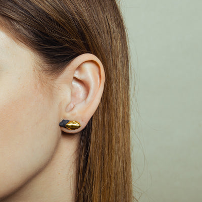 "Luela" ooak porcelain earrings