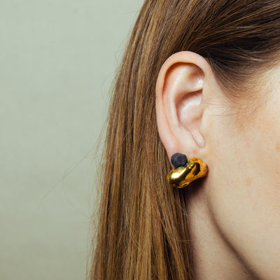 "Adette" ooak porcelain earrings