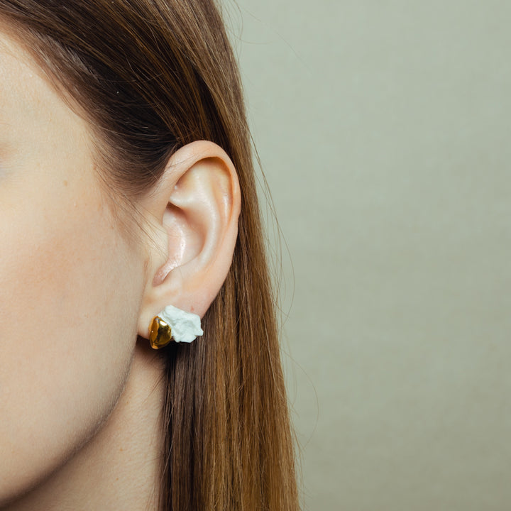 "Mila" ooak porcelain earrings