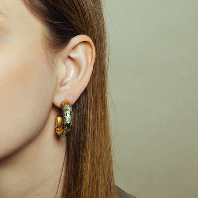 "Pranvera" porcelain earrings
