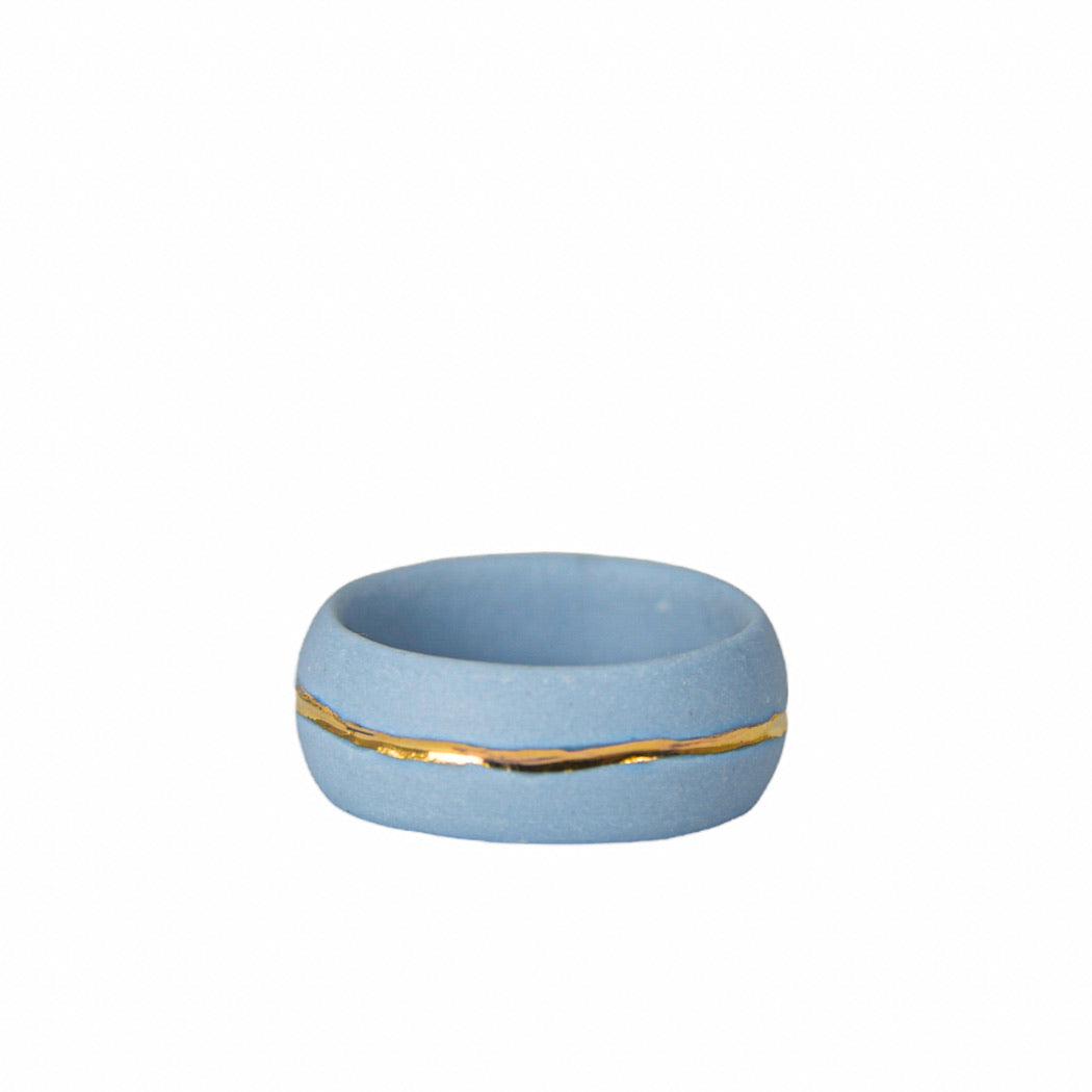 „Sydney“ porcelianinis žiedas su auksu