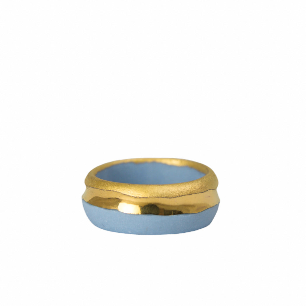 „Emerson“ porceliano žiedas su auksu