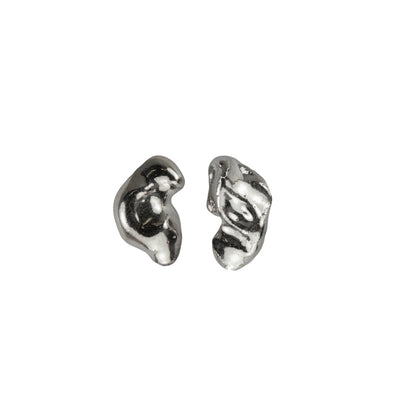 Ooak Silver stud earrings. Vienetiniai Sidabriniai auskarai