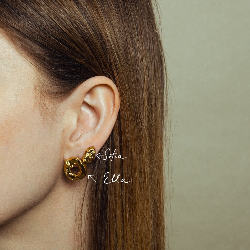 "Sofia" porcelain earrings