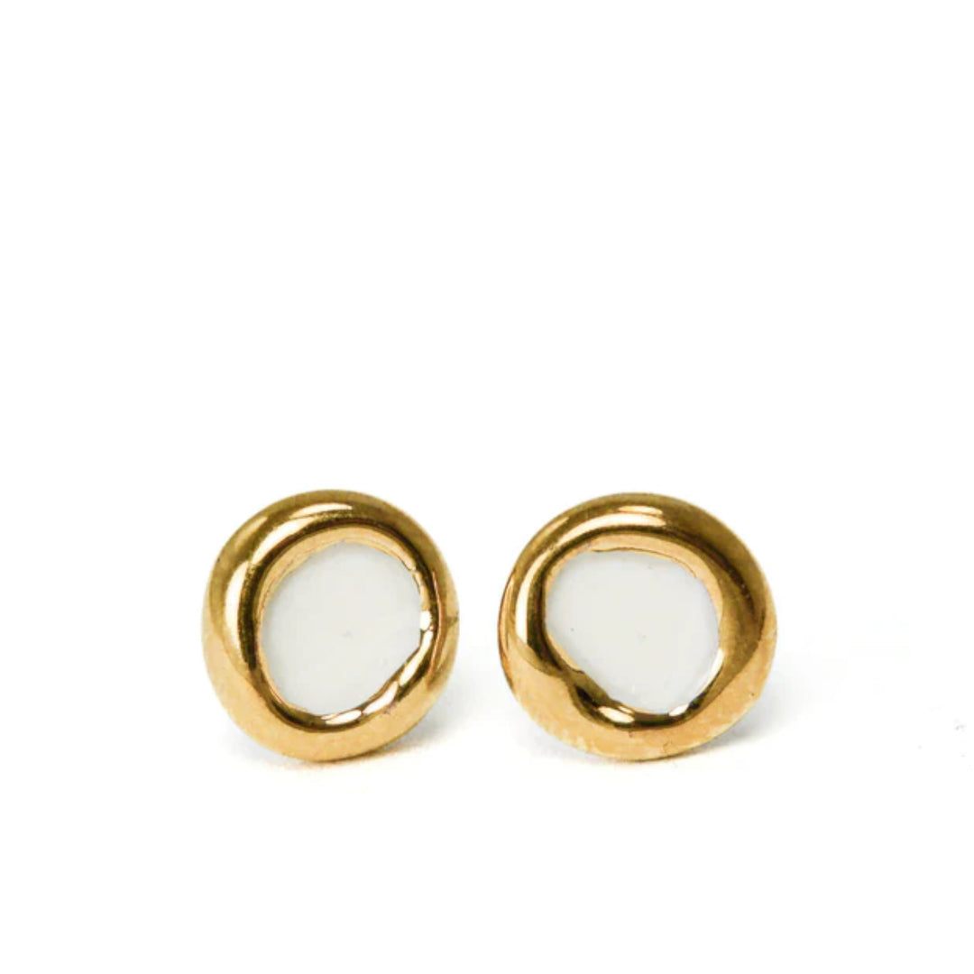 "Friso" porcelain earrings