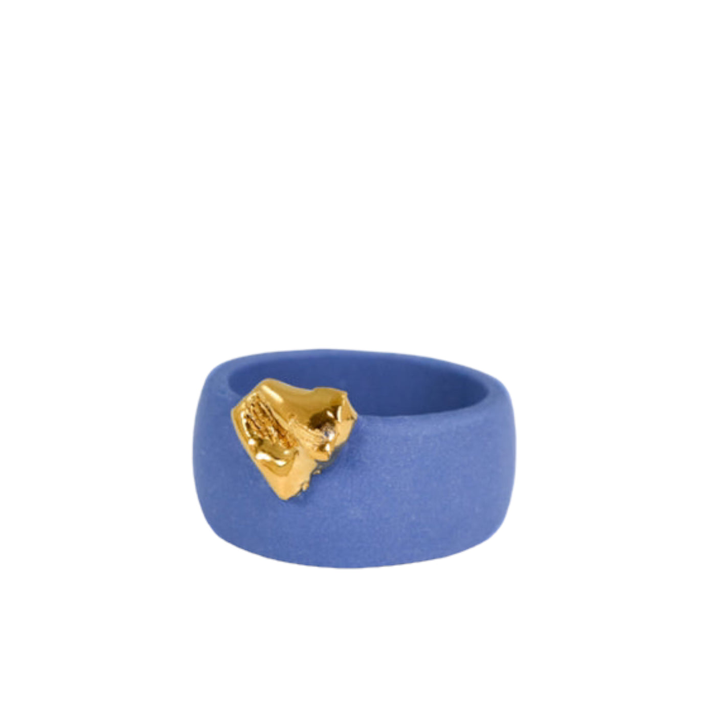 "Aubrey" Porcelain Ring With Gold