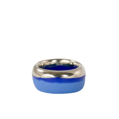 "Juniper" Porcelain Ring With Platinum